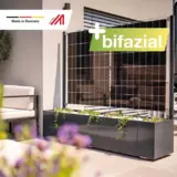 Solarpflanzkasten 420/400 Aluminium anthrazit bifazial "premium line"