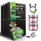 Balkonkraftwerk Bifazial 2000 Watt Komplettset - individuell konfigurierbar