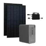 Balkonkraftwerk Basic 940/800 black mit Balkonkraftwerkspeicher 3. Generation Basis 2,24 kWh