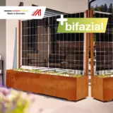 Solarpflanzkasten 840/800 Cortenstahl bifazial "premium line"