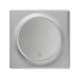 OneKeyElectro Set: Wechselschalter 1fach mit Florence Abdeckrahme, Steuerung ein Licht von zwei Orten, Lichtschalter rund, Unterputz, Schutzart IP20, 230V/16A - grau