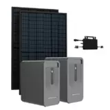 Balkonkraftwerk Basic 940/800 mit Balkonkraftwerkspeicher 3. Generation Basis und Erweiterung 4,48 kWh