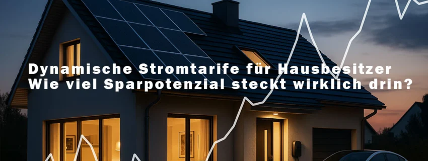Dynamische Stromtarife für Hausbesitzer: Wie viel Sparpotenzial steckt wirklich drin?