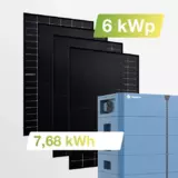 Solaranlage 6kWp mit Speicher 7,68kWh ohne Halterung