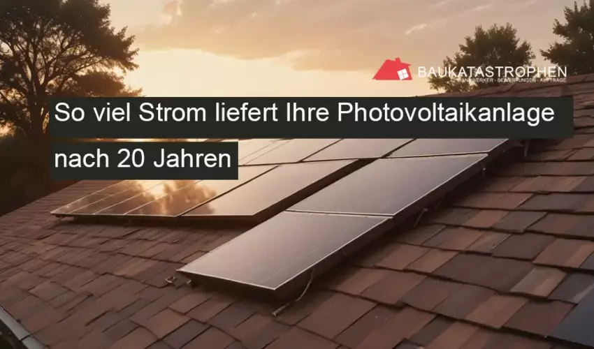 So viel Strom liefert Ihre Photovoltaikanlage nach 20 Jahren