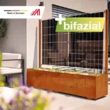 Solarpflanzkasten 420/400 Cortenstahl bifazial "premium line"