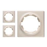 OneKeyElectro Set: 3x Florence Abdeckrahmen Set, Abdeckrahmen für Lichtschalter oder Steckdose 1fach, Unterputz, matt- antifingerprint, Schutzart IP20 - beige