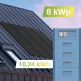 Solaranlage Universaldach 8kWp mit Speicher 10,24kWh