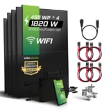 1600W Balkonkraftwerk Set (1820 Wp) - FULLBLACK - Hoymiles HMS-1600-4T 1-Phasig