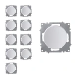 OneKeyElectro Set: 10x Ein-Aus-Lichtschalter Set, Lichtschalter Unterputz, matt-Antifingerprint, Schutzart IP20, 230V/16A, ohne Rahmen
