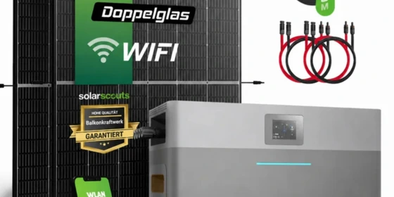 Deye Balkonkraftwerk-Set: 2kWh Niedervolt-Speicher AE-FS2.0-2H2 + 910Wp Trina Solar Vertex S+ Doppelglas TSM-465NEG9R.28 ansehen