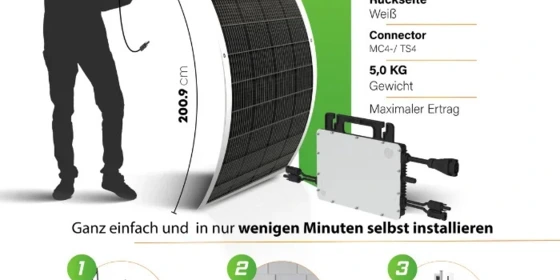 310W SUNMAN Flexibles Solarmodul Flex SMF310M-5X12DW ansehen