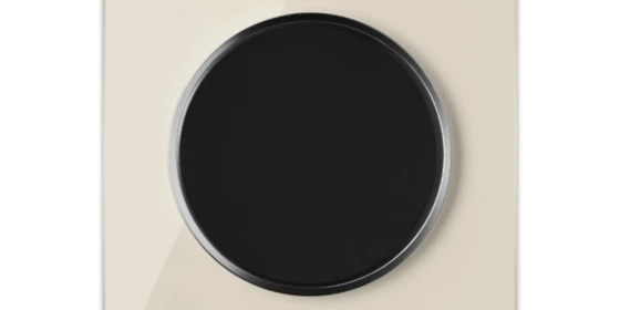 OneKeyElectro Set Ein-Aus-Lichtschalter schwarz mit Abdeckrahmen einfach beige, Garda Line, unterputz, Schutzart IP20, 230V/16A, rund ansehen