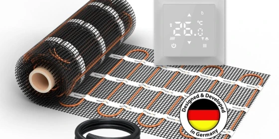 Еlektrische Fußbodenheizung für Fliesen: Zweiader-Heizmatte WARMON CLASSIC 150 W/m² mit Thermostat ТS 100 Smart WiFi Touch weiß - 12 m² ansehen